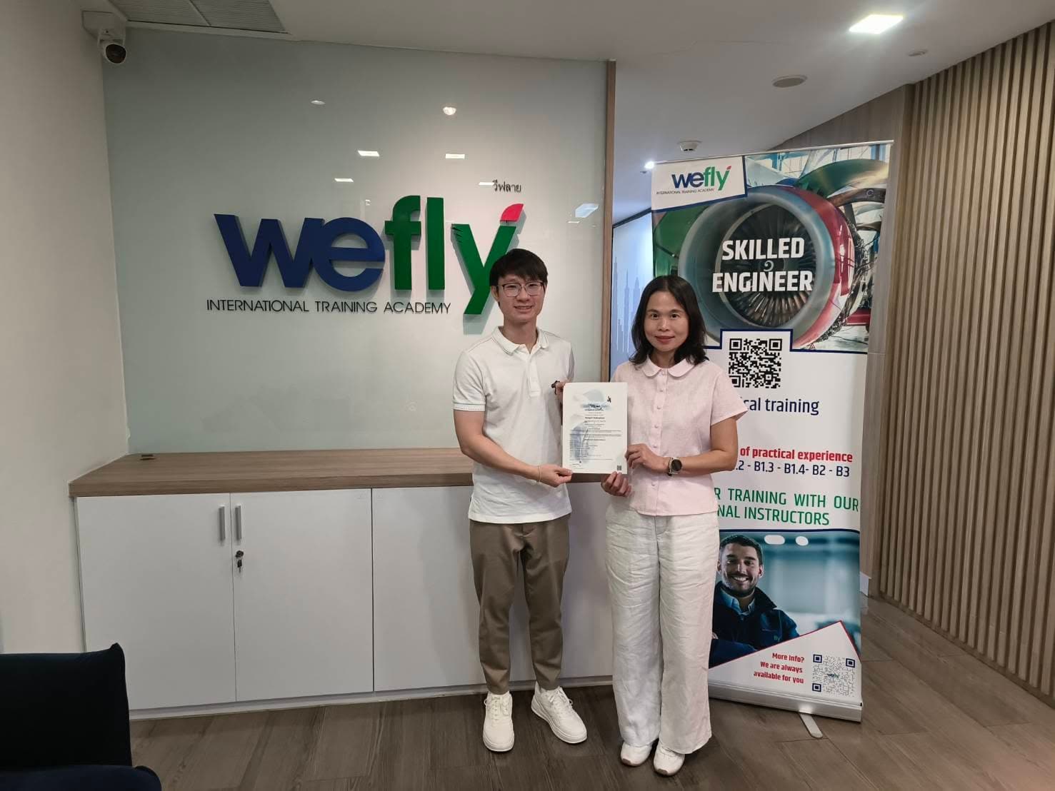 Supporting image from WeFly's 6 May 2026 student completion story.