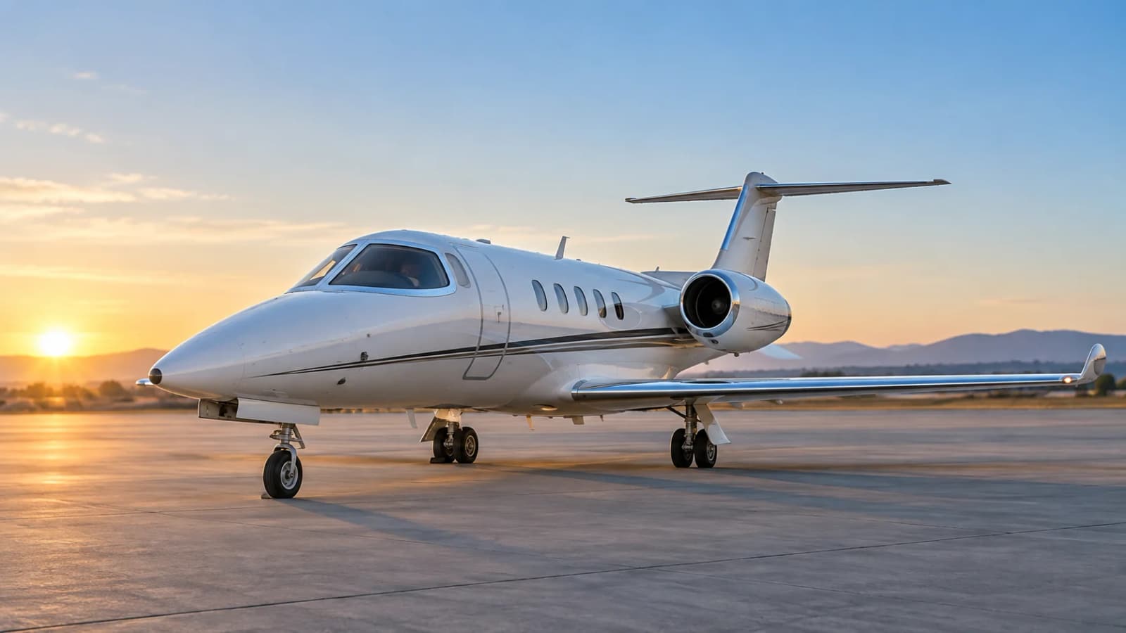 Illustrative aircraft concept used for the Learjet 35/36 legacy Type Training record
