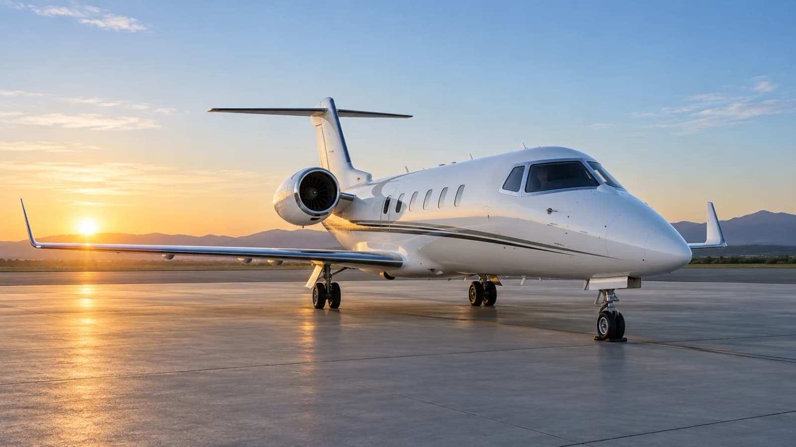 Illustrative aircraft concept used for the Learjet 60 legacy Type Training record