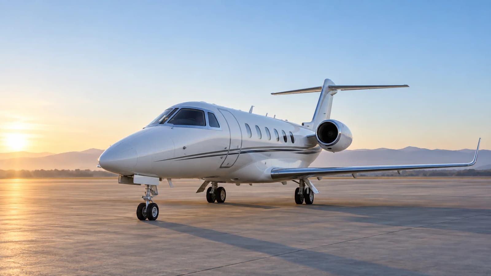 Illustrative aircraft concept used for the Learjet 45 legacy Type Training record
